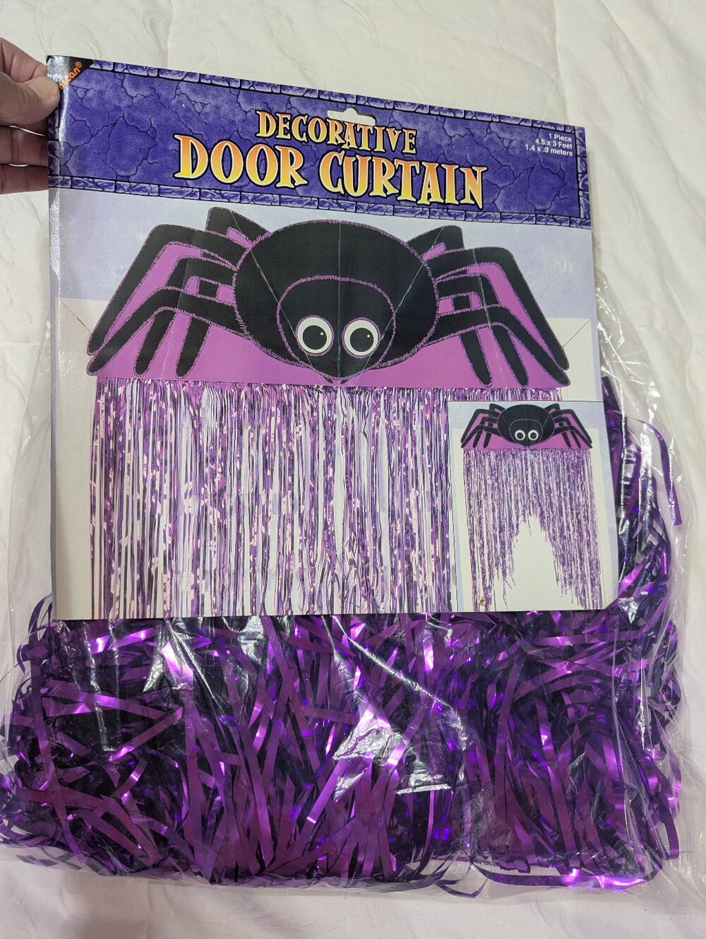 Purple Spider Curtain